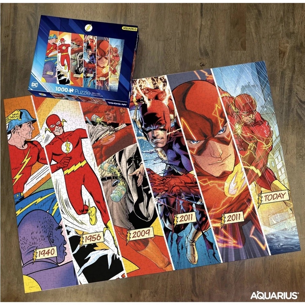 Flash DC Comics Timeline 1000 Piece Jigsaw Puzzle 20” x 28” NIB
